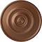 Ekena Millwork Traditional Reece Ceiling Medallion (Canopies up to 5 7/8"), 24 3/8"OD x 1 1/8"P, Polished Copper CM24REPOS - alternate 1